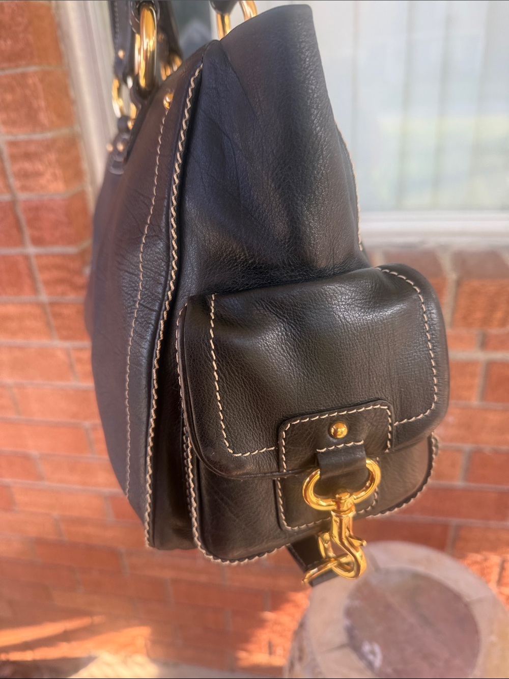 🖤Classic lovely Marc Jacobs satchel Black Leather Tote Bag with Gold Hardware🖤 - Picture 5 of 17